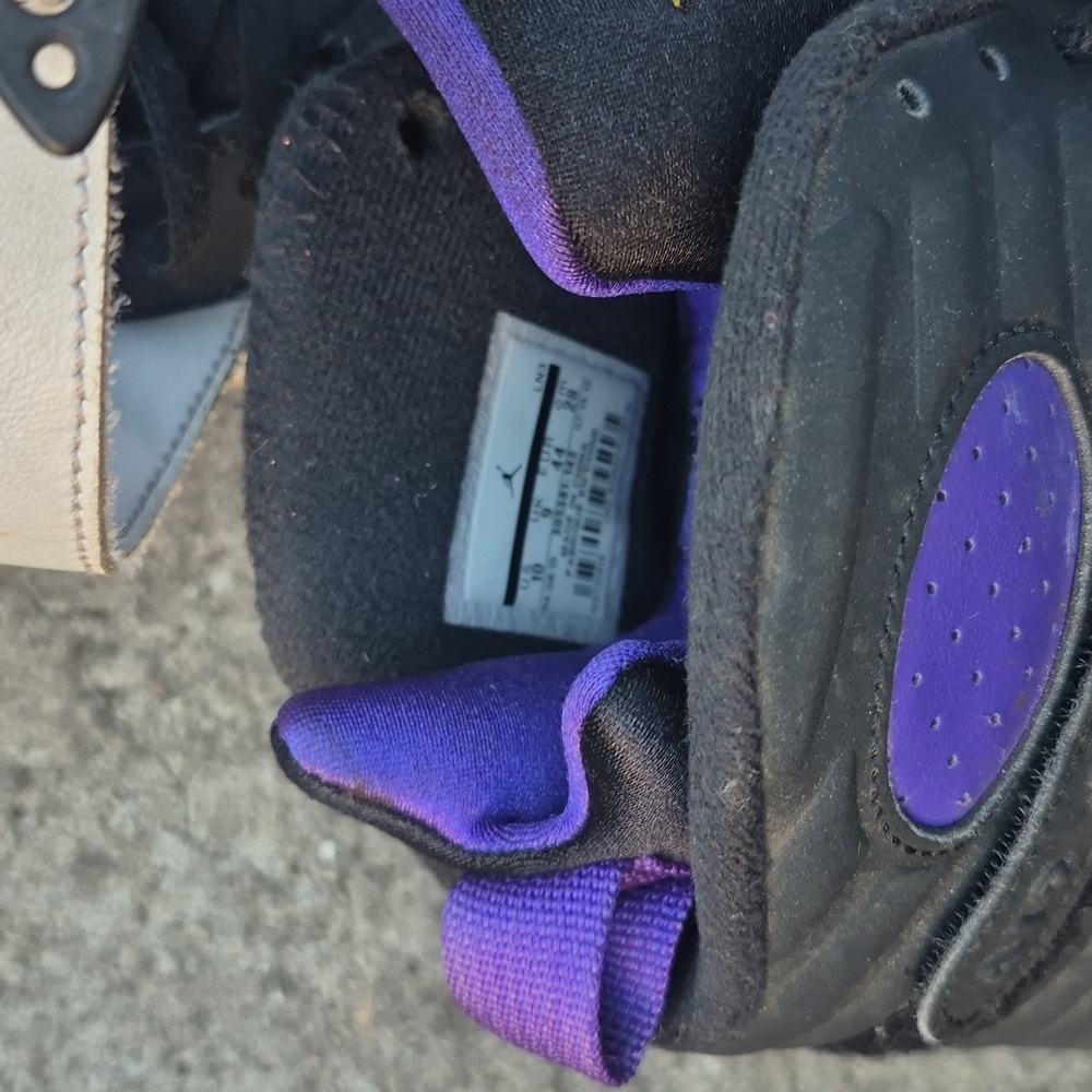 Air Jordan [23] Black and White High-Top Sneakers - Picture 7 of 7